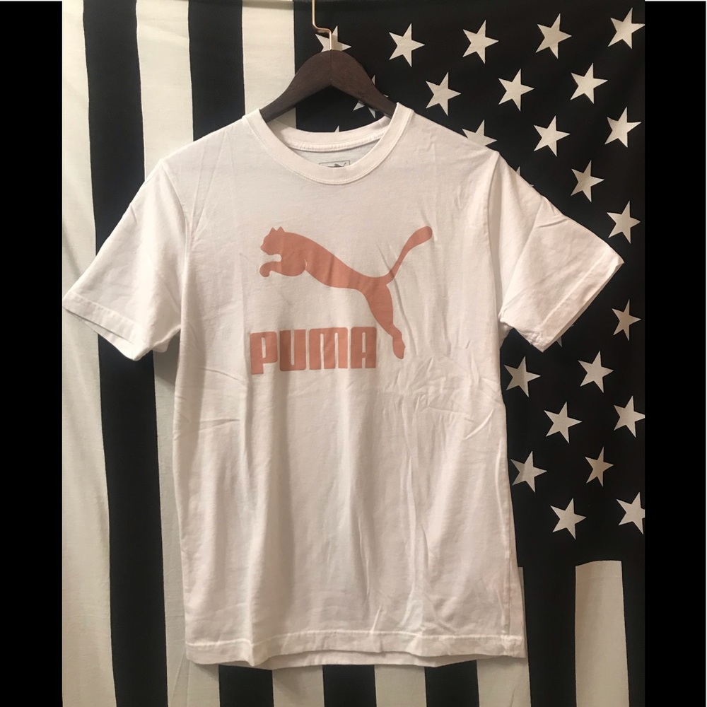 Puma White Short Sleeve Shirt